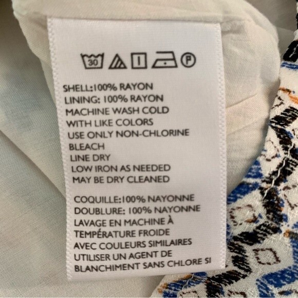 Ecote Sleeveless Aztec Boho Print Trapeze Frock Dress Small - Picture 14 of 14